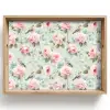 Rozen - Vogels - Pastel - Kleurrijk Dienblad Rechthoek middel 911 -z3d_shopping