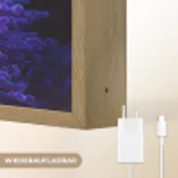 Koraal - Vis - Oranje - Zee Light Box met batterij (Wandlamp) middel -USP_websiteoplaadbaarDE
