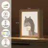 Paard - Dier - Pastel kleuren - Paarden Light Box met kabel klein -USP_NL