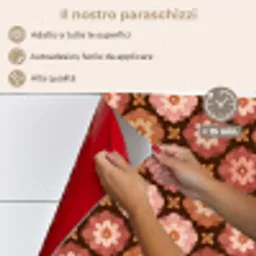 Geometrisch - Bloemen - Kleurrijk keuken achterwand spatscherm klein 900 -spatscherm_IT