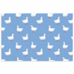 Ganzen - Elegant - Blauw poster papier klein 62 -3d