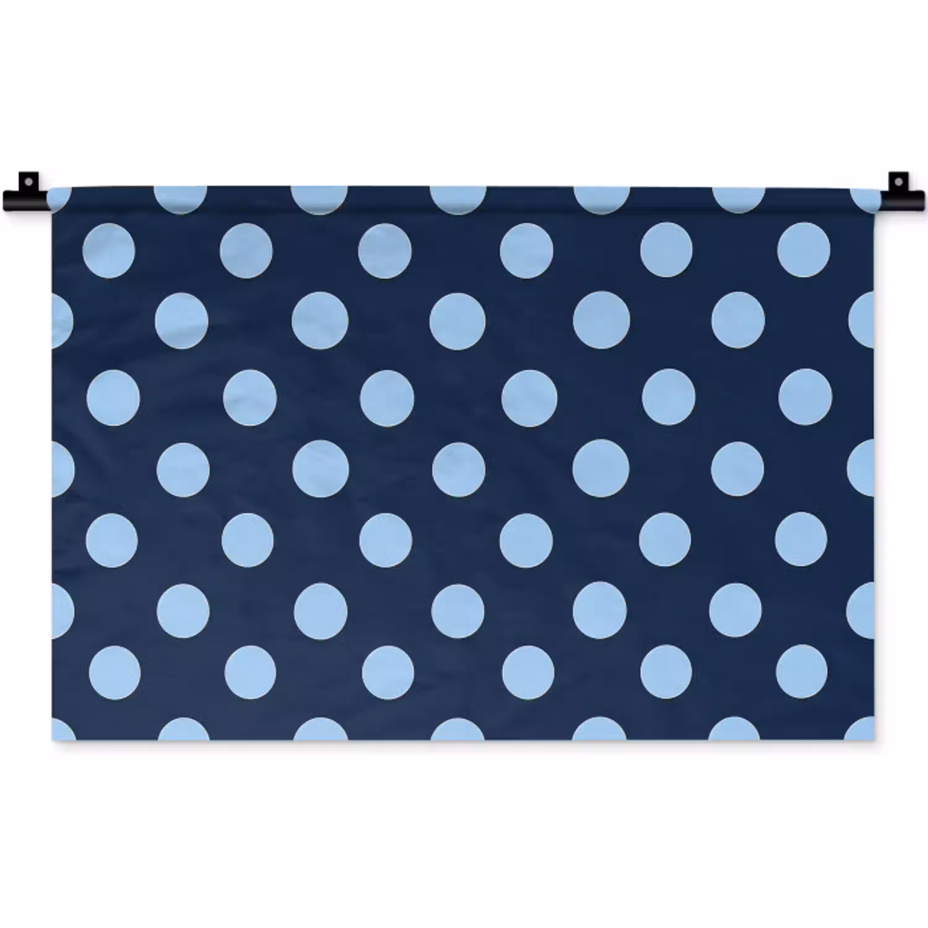 Klassiek - Dots - Blauw Wandkleed katoen klein 269 -zz3d