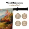 Landschap - Illustratie - Natuur Wandkleed katoen klein -sfeer2