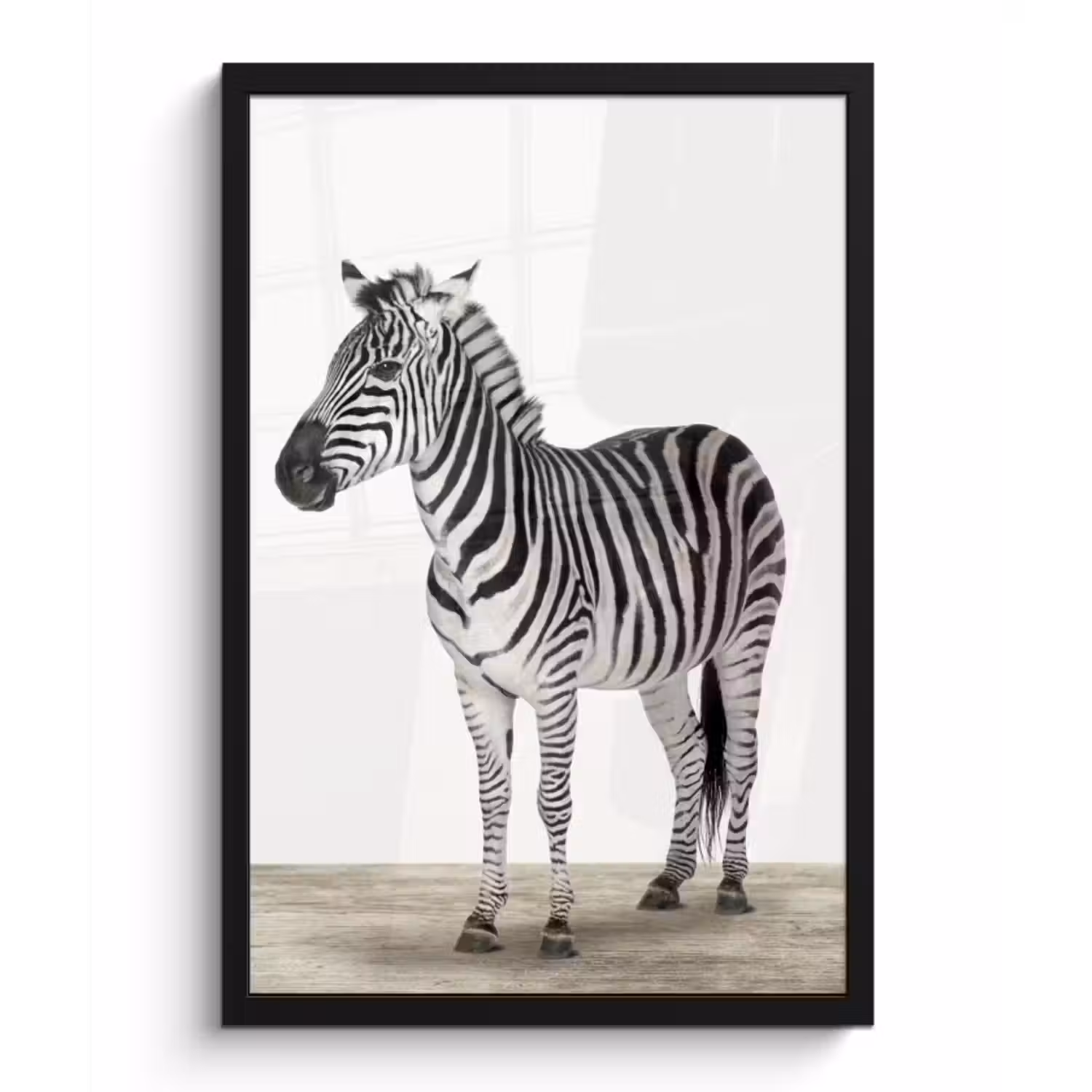 Poster met lijst - Zebra - Meisjes - Dieren - Kinderen - Jongens