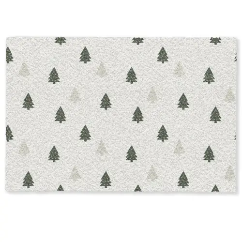 Illustratie - Kerstbomen - Wit Deurmat klein 898 -zkaufland3d