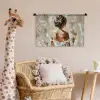 Vrouw - Verf - Abstract - Beige - Modern Wandkleed katoen klein -wsfeer5_kind