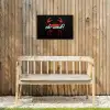 Krab - Rood - Neon - Quote Tuinposter op houten frame 2 cm dik klein -sfeer4