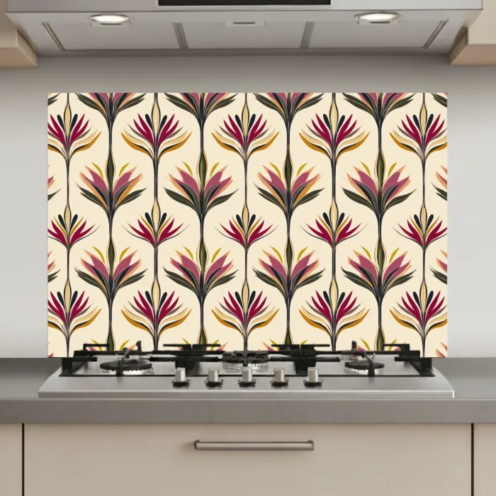Waaier - Motief - Kleurrijk keuken achterwand spatscherm klein 900 -3d_website