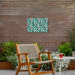 Bladeren - Tropisch - Jungle Tuinposter op houten frame 2 cm dik klein -sfeer3