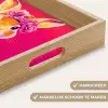 Konijn - Bloemen - Kleurrijk - Kimono Dienblad Rechthoek middel -USP_HandgreepNL