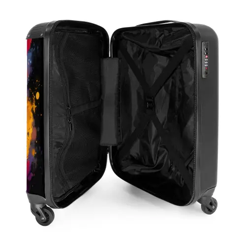 Astronaut omringd door graffiti NBS - Handbagage koffer - Kinderen Unisex middel -binnenkant