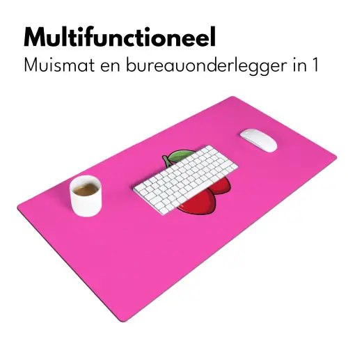 Kers - Roze - Fruit Muismat XXL klein -sfeer4