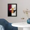Modern - Abstract - Geometrisch - Rood - Industrieel fotolijst zwart zonder passe partout klein -sfeer4