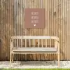 Spreuken - Wijnen wijnen wijnen - Quotes Tuinposter op houten frame 2 cm dik klein -sfeer4