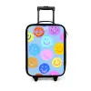 Vrolijk patroon van smileys Kinderkoffer - Zwart klein -3d