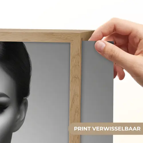 Vrouw - Lolly - Zwart Light Box met batterij (Wandlamp) middel -USP_websiteprintNL