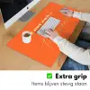 If not now then when - Oranje - Geel - Levendig Muismat XXL klein -sfeer3