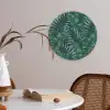 Bladeren - Jungle - Tropical Akoestische PET Vilt - Rond klein -sfeer3