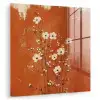 Bloemen - Wit - Subtiel - Roestkleur plexiglas 5mm klein -zzzproduct_nieuw