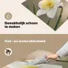 Narcis - Bloem - Minimalistisch Inductie beschemer met haakjes klein -ky-schoon-nl