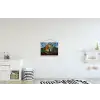 Boom - Seizoenen - Mozaïek - Bergen textielposter latten blank klein -kinderkamer