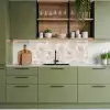 Bloemen - Beige - Planten - Vintage keuken achterwand 2 middel -sfeer3
