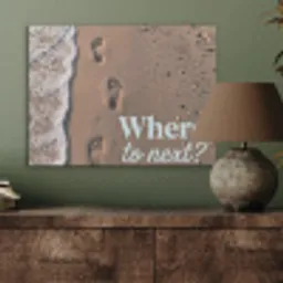Where to next - Strand - Voetstappen PET vilt klein -sfeer2