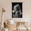 Meisje met de parel - Johannes Vermeer - Lolly - Goud Wandkleed katoen klein -wsfeer5_kind