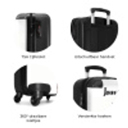 Kauwende Kobus NBS - Handbagage koffer - Kinderen Unisex middel zzzzzzzbolletjes_NL