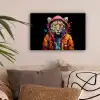 Graffiti - Luipaard - Zwart - Jas canvas 2cm klein -sfeer1