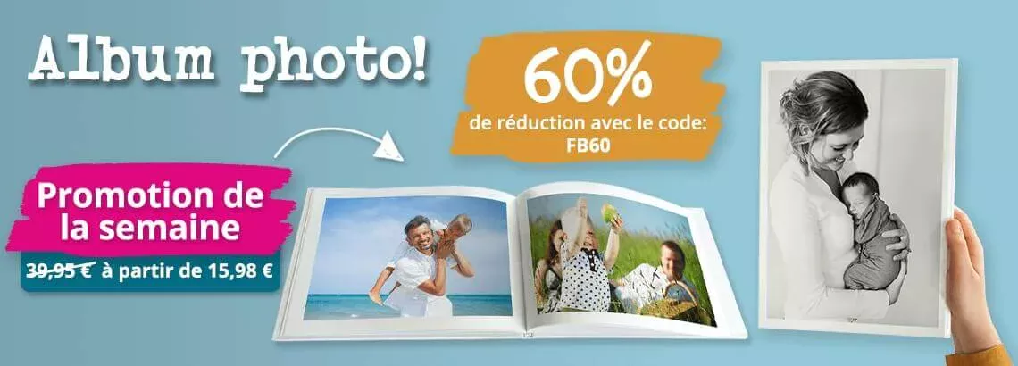 Album photo! 60% de réduction avec le code: FB60.