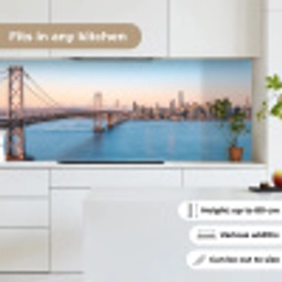 Water - Brug - Skyline - Modern keuken achterwand 2 middel -sfeer4_UK
