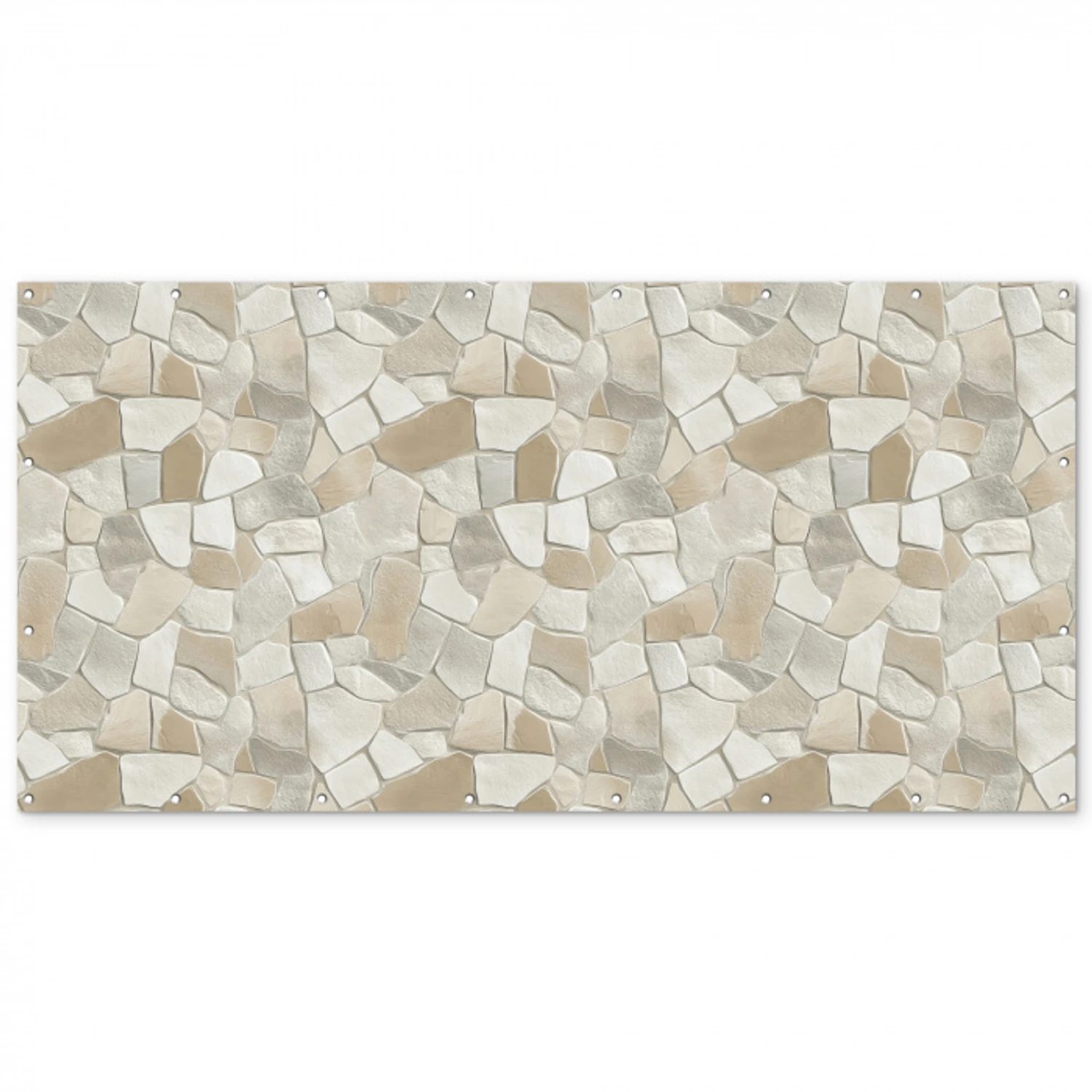Mozaïek - Stenen - Beige Balkonbeschermer Duitsland klein 596 -zz_3d