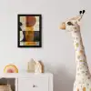 Modern - Kunst - Beige - Industrieel fotolijst zwart zonder passe partout klein -usfeer4_kinderkamer