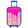 Verf - Smiley - Roze Kinderkoffer - Blauw klein -zz3dotto