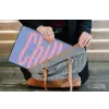 Chill - Roze - Blauw - Golvend laptophoes neopreen klein -tas