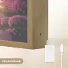 Eiffeltoren - Parijs - Roze Light Box met batterij (Wandlamp) middel -USP_websiteoplaadbaarNL