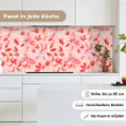 Botanisch - Bloemen - Rood keuken achterwand 2 middel 871 -sfeer4_DE