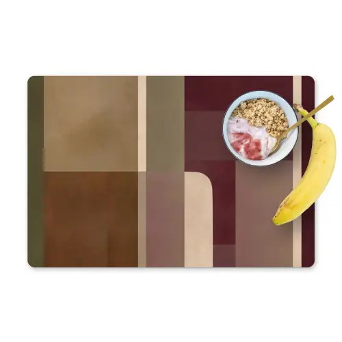 Vlakken - Abstract - Bordeaux - Lijnen Placemat vinyl groot -zzzproduct_Kitchenyeah-website