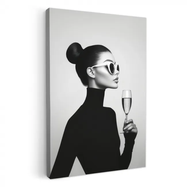 Vrouw - Champagne - Modern KitchenYeah - Keuken - Canvas klein -3d