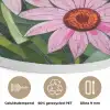 Bloemen - Roze - Glasmozaïek Akoestische PET Vilt - Rond klein -closeup_NL