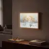 Winter - Bomen - Natuur - Acryl - Kunst Light Box met batterij (Wandlamp) middel -sfeer1