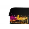 Skyline - Brug - Verlichting - Kleuren laptophoes neopreen klein -detail