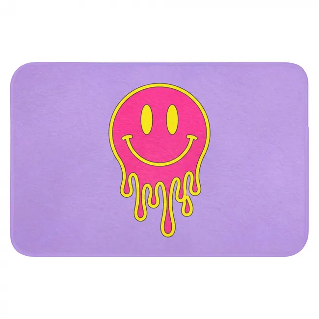 WC Mat - Smiley - Drip - Neon