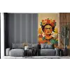 Vrouwelijk - Bloemen - Sieraden fotobehang vinyl groot -bank