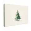 Kerstboom - Illustratie - Ster - Sneeuw canvas 2cm klein -z3d