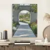 Doorkijk - Pad - Beton - Landschap PET vilt klein -sfeer1