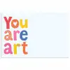 You are art - Kleurrijk - Grafisch poster papier klein -3d