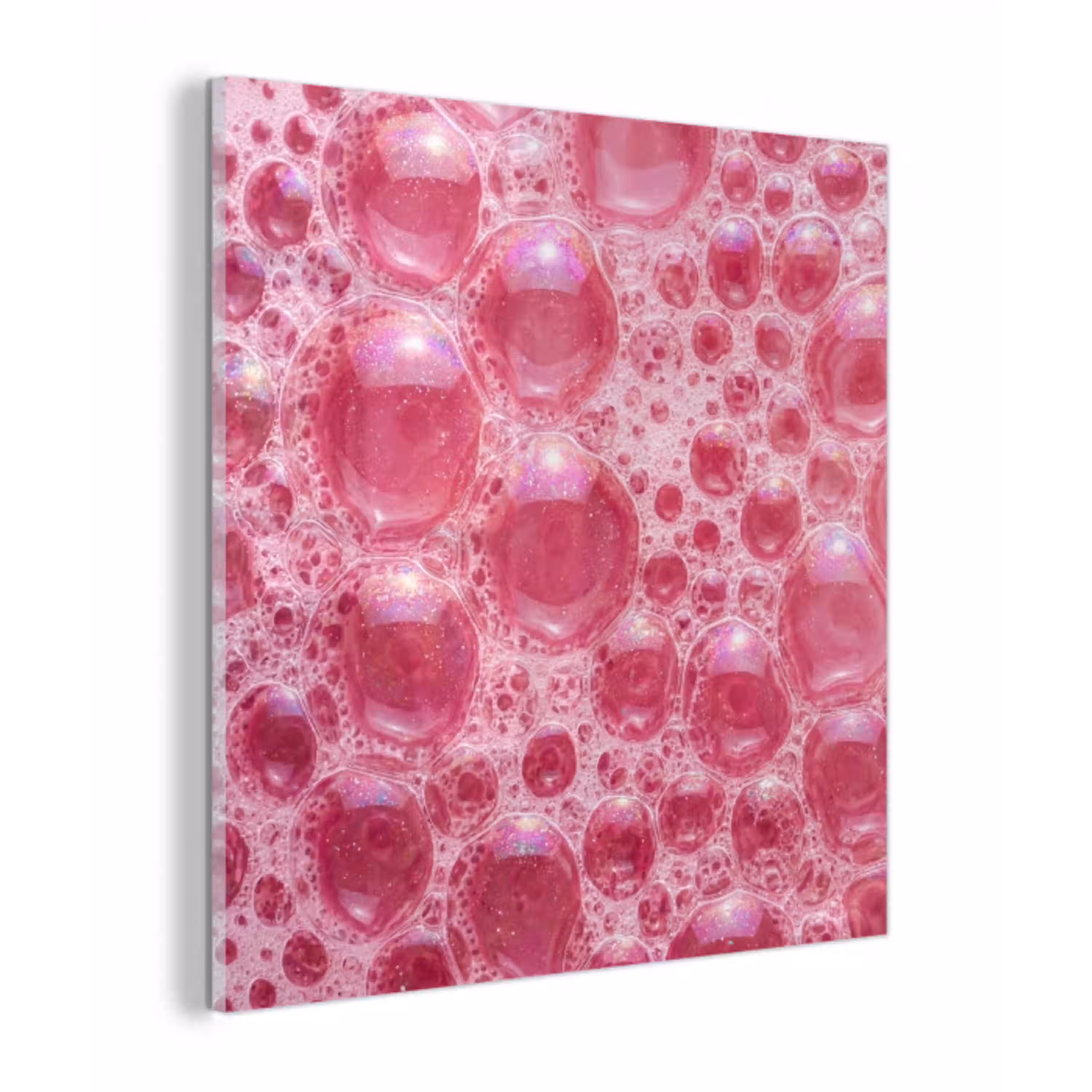 Roze - Schuim - Bubbels plexiglas 5mm klein -z3d