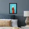 Ara - Koksmuts - Sokkel - Grappig fotolijst zwart zonder passe partout klein -sfeer3
